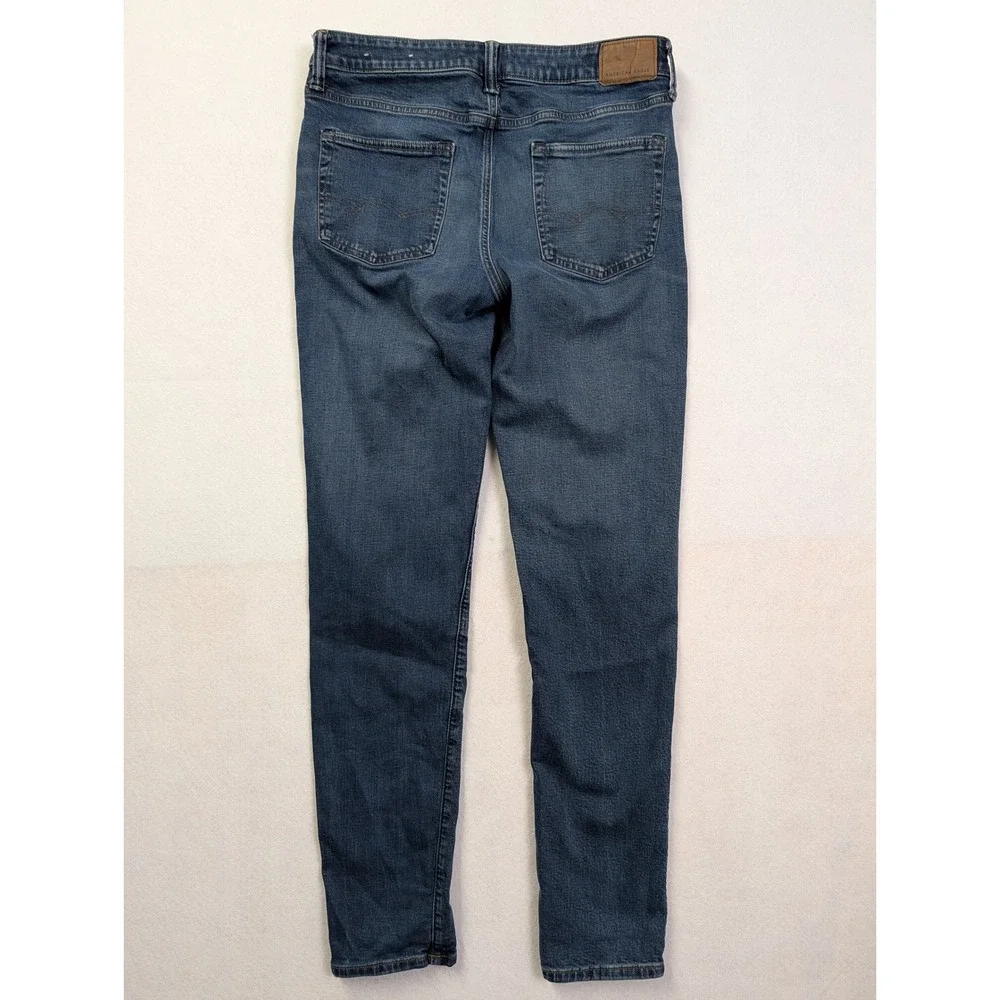 American Eagle Mens Jeans 32 x 36 Athletic Fit Airflex Dark‎ Wash Blue